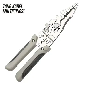ALLEFIX Tang Pemotong dan Pengupas Kabel Multifungsi 9in1 dengan Pegangan Anti-Slip - 6750