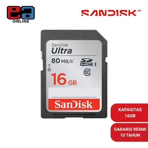 SanDisk Ultra SDHC 16GB 80Mb/s UHS-1 DUNC
