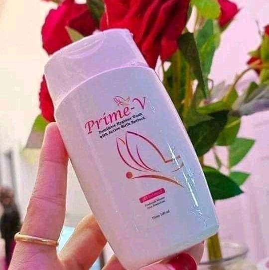1 BOTOL PRIME V SABUN PEMBERSIH KEWANITAAN ISI 100ML Feminine Hygiene Pencerah Keputihan Gatal daun 7
