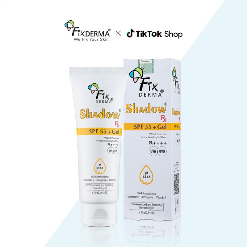 Kem Chống Nắng FIXDERMA Shadow SPF 55+ Gel Làm Dịu Da Giảm Dấu Hiệu Lão Hóa 75g Hùng Lợi