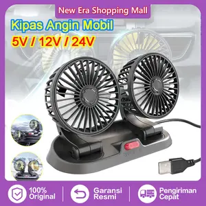 Kipas USB, dilengkapi dengan steker 12v24V, dengan kepala dingin dan kekuatan angin