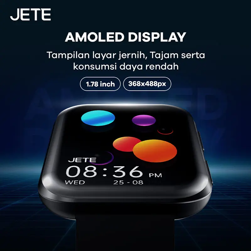 Smartwatch Jete AM1 Band Jam Tangan Pintar Norton Bali Smartphone 5