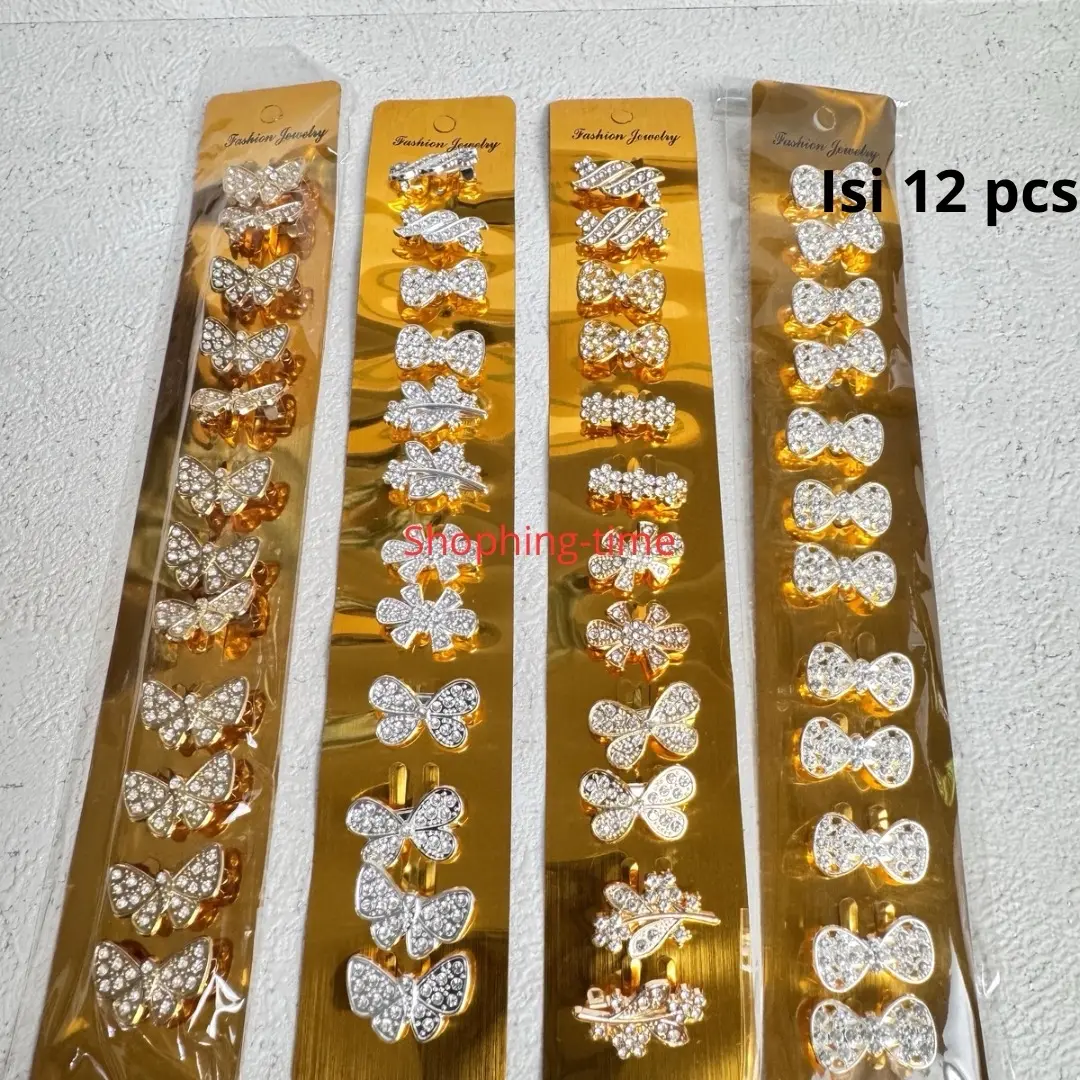 Bros Dagu Isi 12 Pcs Grosir Termurah untuk Hijab dan Aksesoris Fashion Tren - Clips
