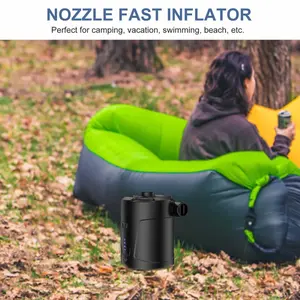 Pompa Angin Mini Electric Air Pump Potable 5200mAh with 3 Nozzle - AP-05