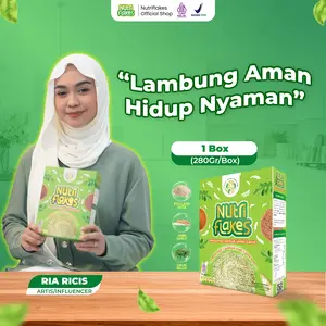 Nutriflakes Sereal Umbi Garut Membantu Meredakan Asam Lambung dan Maag Paket 1 Box