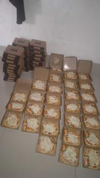 Product Review of BOX PIZZA 15X15X3 CM KRAFT LAMINASI ( ISI 5 PCS ) from T**n 1