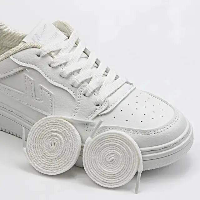 Tali Sepatu Flat dan Bulat Polos Shoe Sneaker Premium 130cm