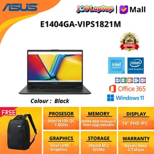 Asus Vivobook E1404GA-VIPS1821M Black N100 Win11 OHS