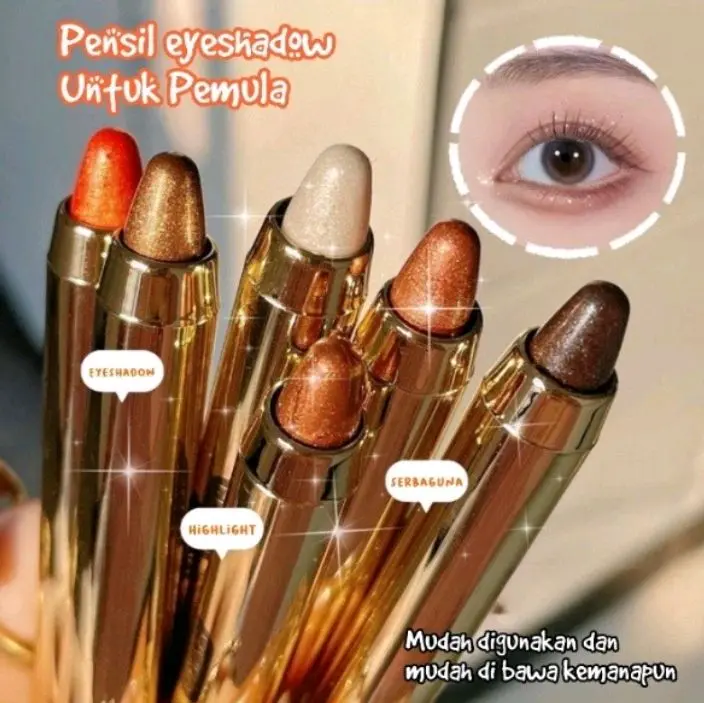 pensil eyeshadow mudah di gunakan dan mudah dibawa kemanapun