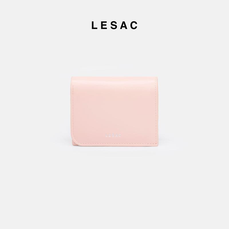 Ví nữ mini LESAC Tongue Wallet nắp gập và có ngăn kéo khoá