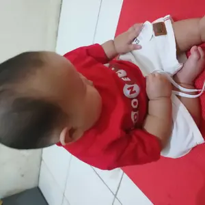 Setelan Anak Agustusan kaos combed  celana denim