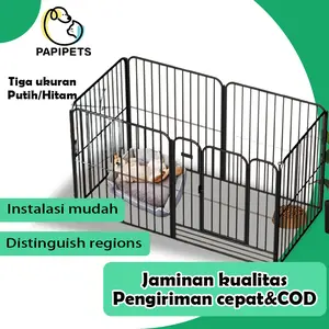 Pagar Hewan Peliharaan Pagar Anjing Serbaguna Pagar Perlindungan Hewan Peliharaan Kandang Besi