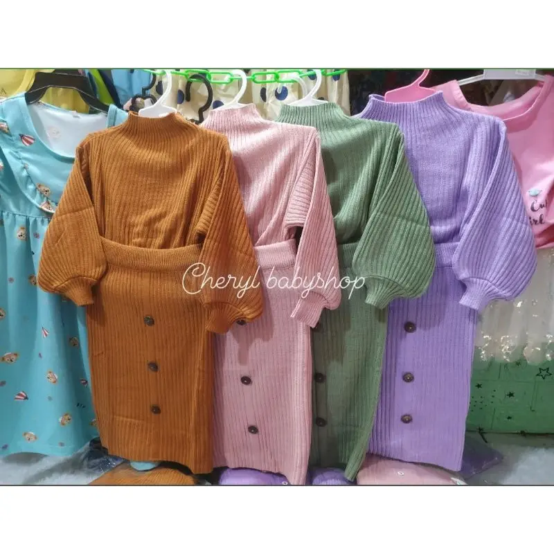 Setelan rajut anak perempuan 1-13 tahun dress rajut setelan anak perempuan setelan rok rajut premium Parsel