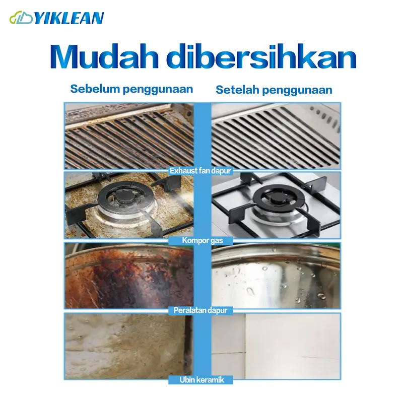 PAKET BUNDLING YIKLEAN Pembersih Tangki Mesin Cuci, Tablet pembersih lantai,Kitchen cleaner dan cloth remover ,1kali beli semua area Bersih-KINCLONG TANPA RIBET 4