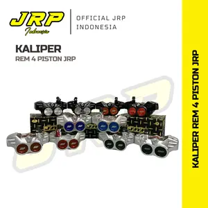 JRP - Kaliper Formula 4 Piston Model Koin Universal Full CNC [BELUM INCLUDE BREKET]