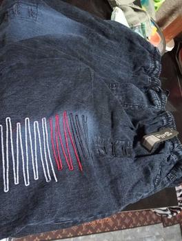 Product Review of SELLA GARIS BLACK CELANA BAGGY JEANS Bordir Kantong Karet Samping from k**i 0