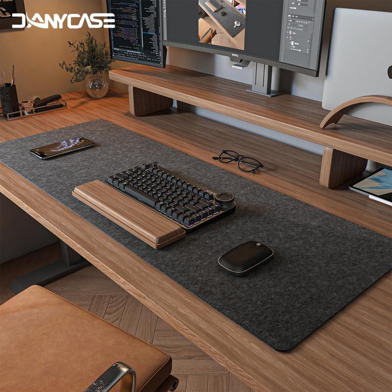 Tấm lót chuột bằng len nỉ Cỡ Lớn Thích hợp cho bàn làm việc và máy tính để bàn văn phòng Bảo vệ bàn Đệm cho máy tính để bàn và máy tính xách tay Chống trượt Tấm lót bàn phím Phụ kiện chơi game
