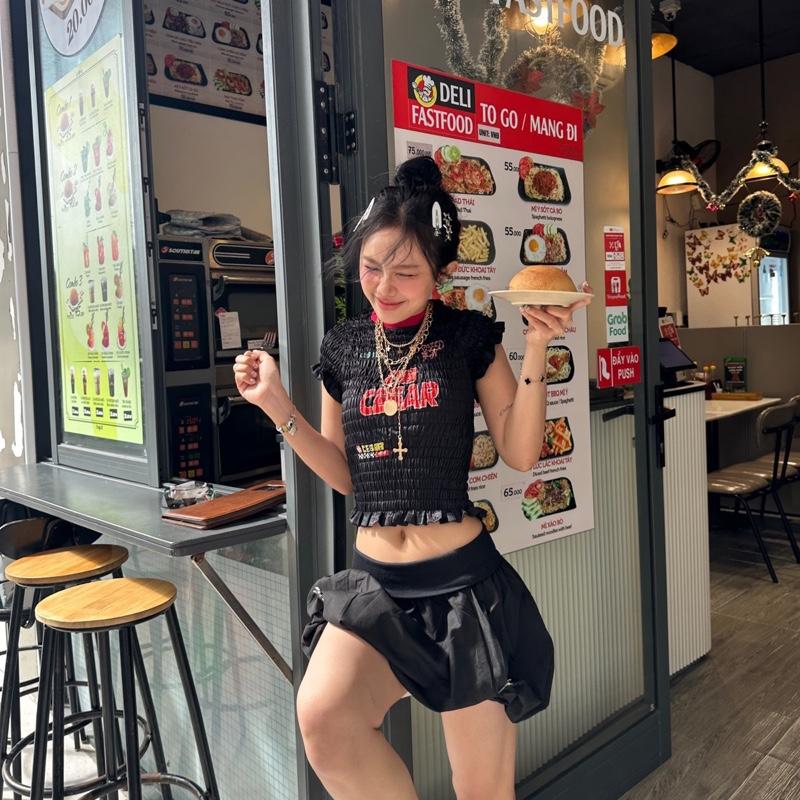 Áo Croptop CiCi Phong Cách Thể Thao