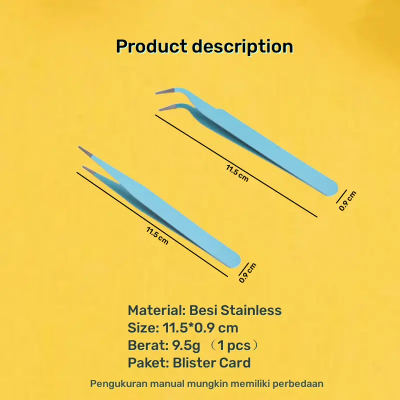 Pinset sticker macaron Penjepit scrapbook Pinset bulu mata Tweezers jurnal Pinset lengkung gundam bengkok multifungsi 2