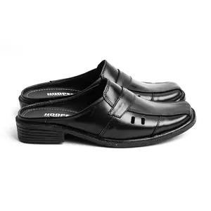 HOOPER Sandal Kulit Pria Bustong Selop Plong