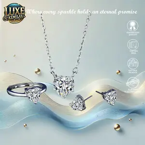 [PROMO LIVE]-S10 Diskon Paket Kalung Tangan Couple Elegan Cantik Kombo Carat Adjustable Berkualitas Tinggi Dengan Desain Yang Elegan wanita Couple wedding Pasangan Cowo Pria Anti Karat Luntur Berubah Garansi 1 Tahun Cincin Anting COD Necklace Silver