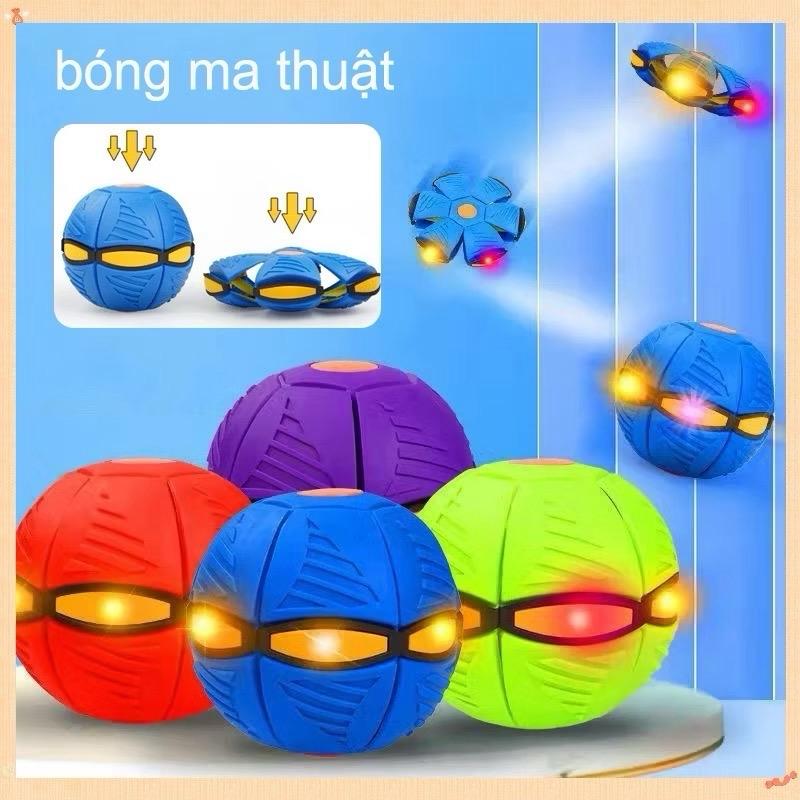 Bóng Ma Thuật Biến Hình Thành Đĩa Bay Có 3 Đèn Led ABS An Toàn Cho Trẻ Em Màu Sắc Đa Dạng Kích Thước 23x23x4 cm & 15.5 cm