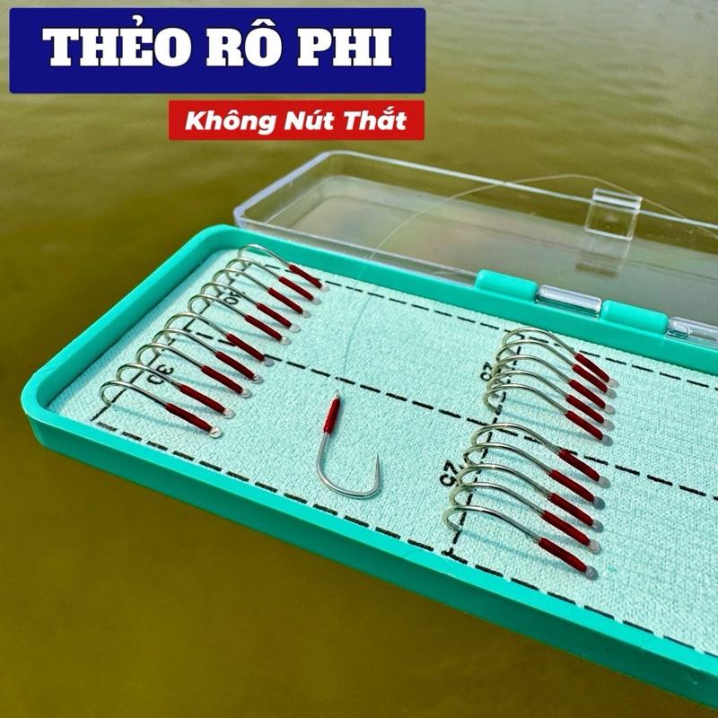 [BĐSH] 10 Cặp Thẻo Rô Phi Không Nút Thắt Buộc Sẵn Lưỡi Không Ngạnh Siêu Cứng