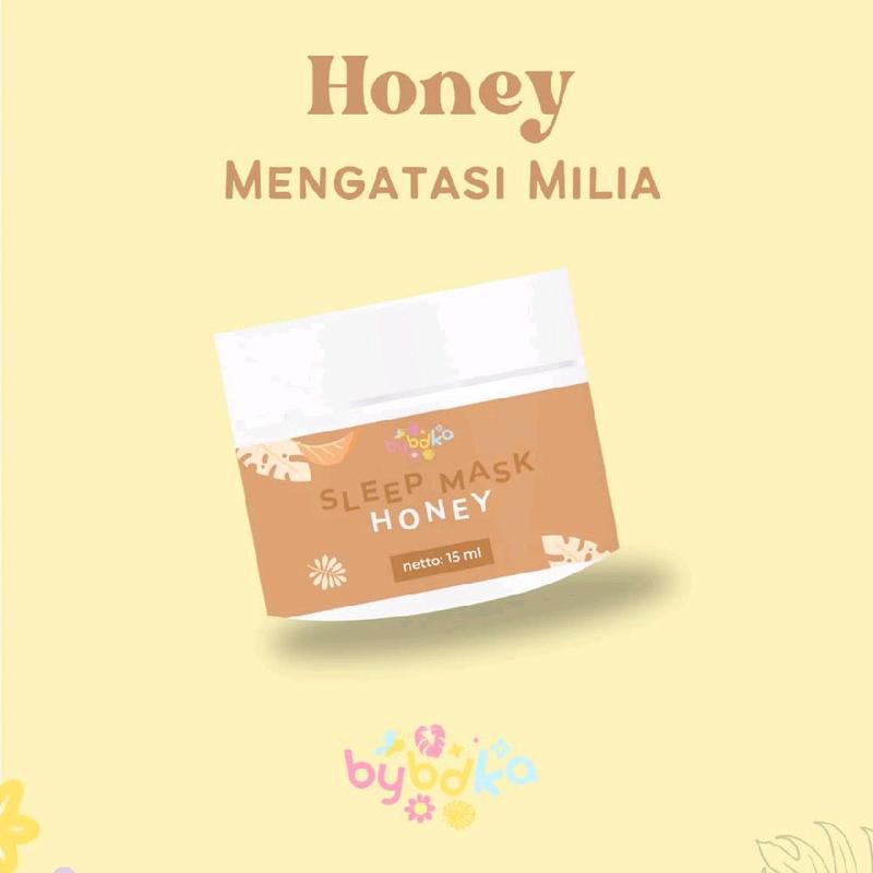 BYBDKA Sleep Mask  15ml & 50ml saffron/honey/olive oil/coconut oil mengatasi jerawat menghidrasi kulit mencerahkan meredakan peradangan kulit Bruntusan Wajah Berminyak Beruntusan Komedo Muka Madu Facial 5
