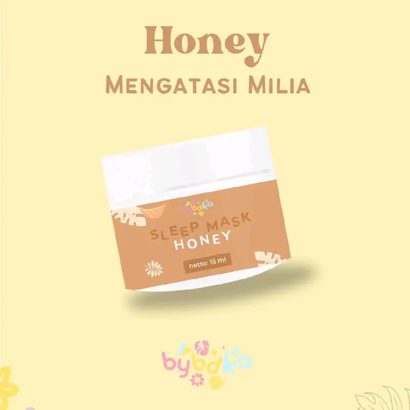 BYBDKA Sleep Mask  15ml & 50ml saffron/honey/olive oil/coconut oil mengatasi jerawat menghidrasi kulit mencerahkan meredakan peradangan kulit Bruntusan Wajah Berminyak Beruntusan Komedo Muka Madu Facial 4