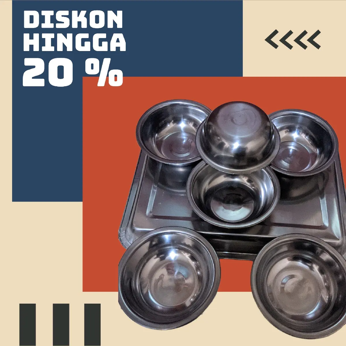 mangkok stainless atau cepuk