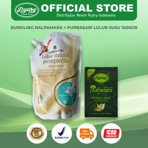 Bundling Purbasari Lulur Mandi Pengantin Brightening SUSU 1000gr + Nalpamara