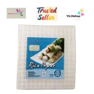 Java Rice Paper KOTAK BULAT 500g Isi 50 Lembar Banh Trang 22cm Kulit Lumpia Vietnam Rice Roll Spring Roll Salad Wrap BPOM 230928413423