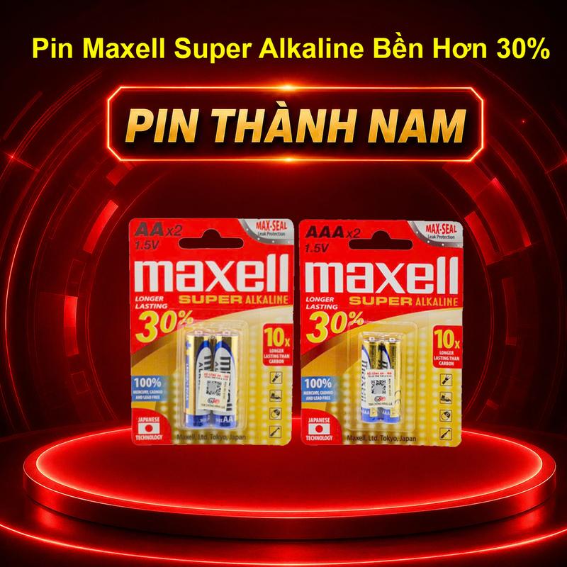 Pin AA / AAA Maxell SUPER ALKALINE Vỉ 2 Viên