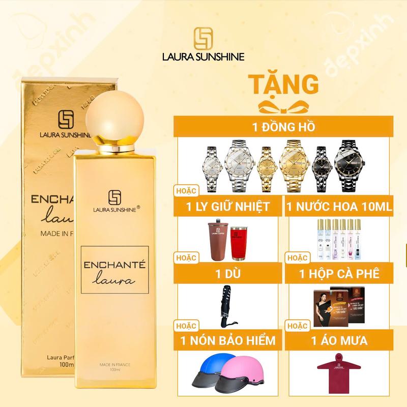 [MẪU MỚI 2025] Nước hoa Laura Sunshine No.10  Echanté 100ml - Năng lượng, hiện đại