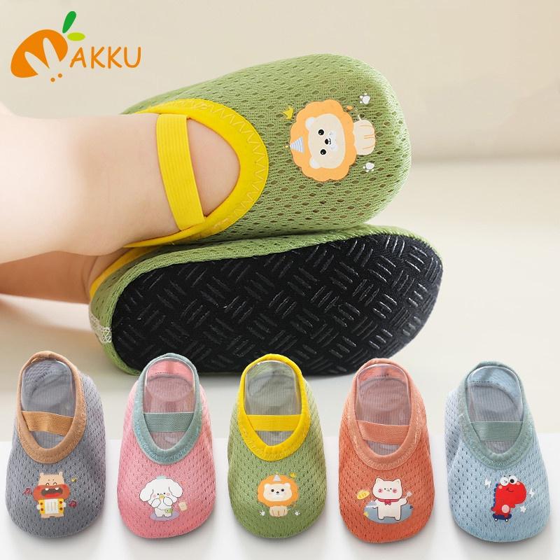  Giày Trẻ Em Bé Tập Đi AKKU Đế Cao Su Chống Trượt Lưới Hoạt Hình Thoáng Khí 