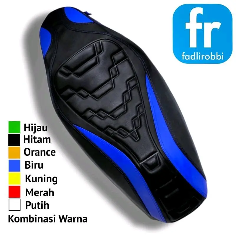 Cover Jok Motor Model Piramid Tanpa Setaples Beat Vario Aerox PCX Nmax Merk ARK Custom Motorcycle 4