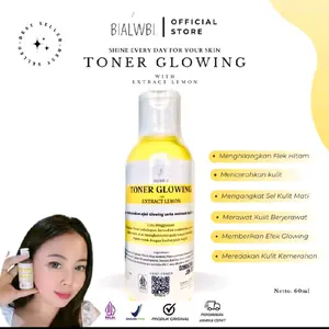 [ORIGINAL BPOM] TONER PELICIN extra lemon+ niacinamide / toner glowing netto 60 ml by BIALWBI Pencerah Wajah Berjerawat