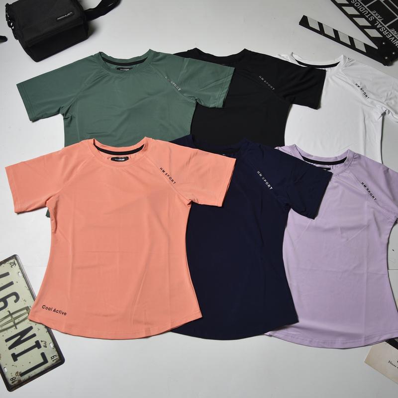 Áo thun thể thao nữ raglan vạt bầu, chiết eo, dáng ôm tập gym yoga mã [GY10] chất vải thun lạnh chính phẩm co giãn.