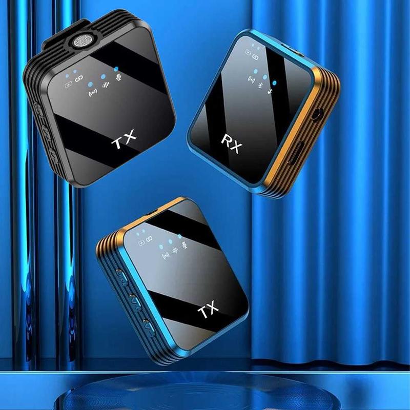 PROMO Clip On Mic Wireless for Vlogging Streaming with 2 Transmitter - ANC24 Microphone Mikrofon Bluetooth Earphone 0