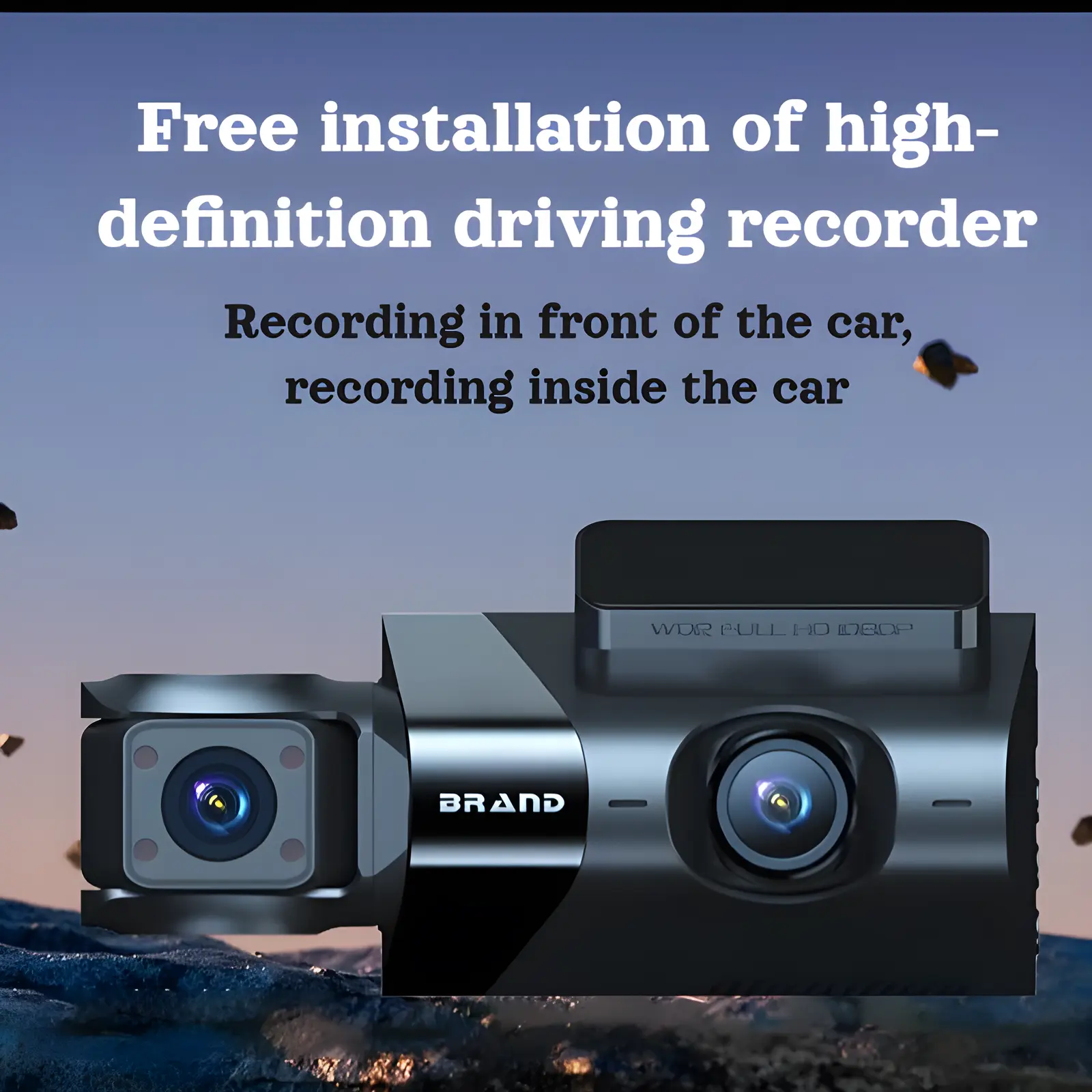 Car HD Triple Lens Car Recorder Triple Recording Car Triple Lens HD Car Recorder