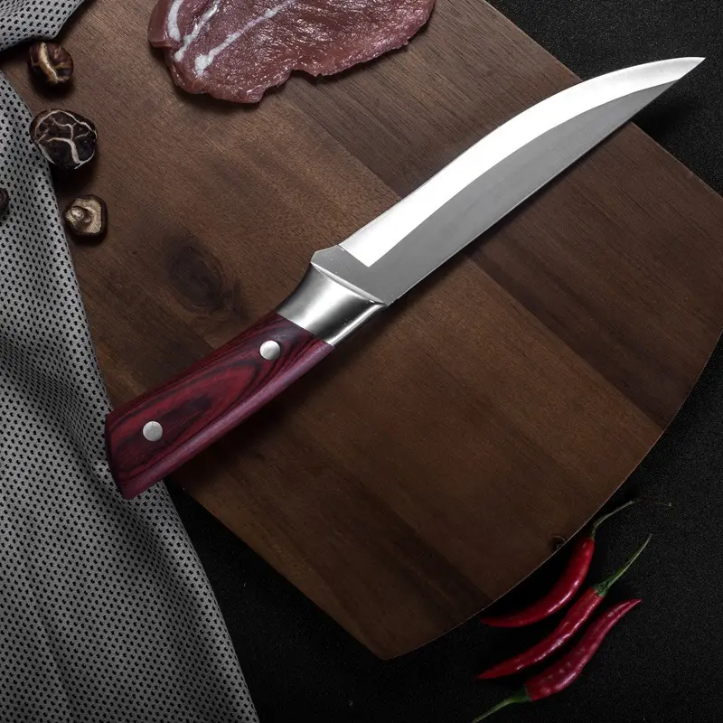 BONE KNIFE PISAU TULANG PISAU SURVIVAL PISAU DAGING PISAU KOKI PISAU JEPANG SUPER TAJAM PISAU AUTDOOR 3