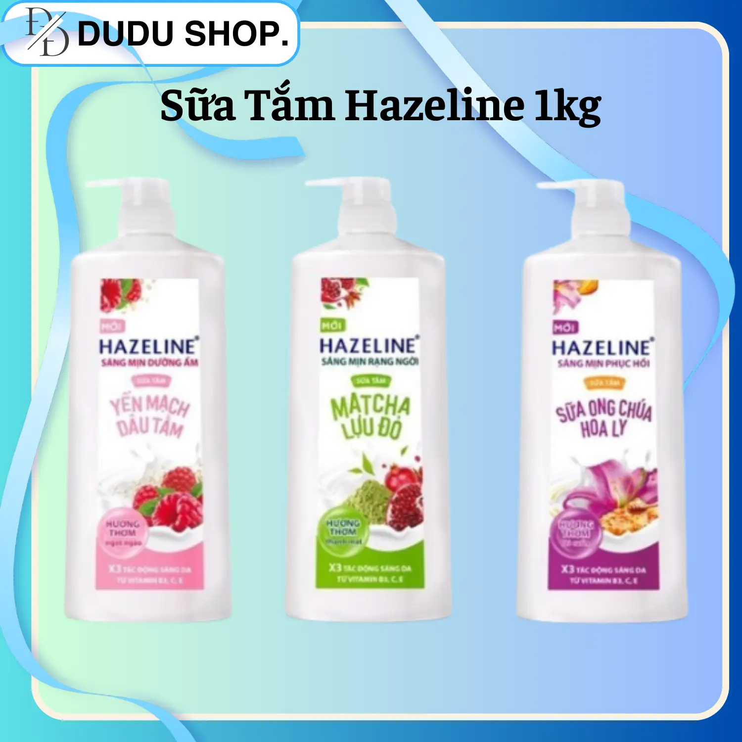 Sữa Tắm dưỡng thể sáng mịn da Hazeline 1Kg.