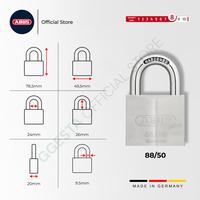 Gambar ABUS PRESTIGE PLUS Gembok Anti Saw 88 Series EXTRA HIGH SECURITY - Anti pick Anti drill & Anti pull CEN GRADE 2 & 3 MADE IN GERMANY - 88/40 dari GGEsta Indonesia Kota Administrasi Jakarta Barat 3 Tokopedia