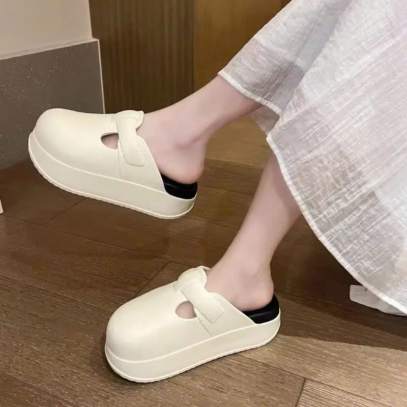 Dép Sục Nữ Mũi Tròn [HOT 2025], Sục Lười 2 Lớp Đế Nhựa EVA Cao Mềm SIZE Kép