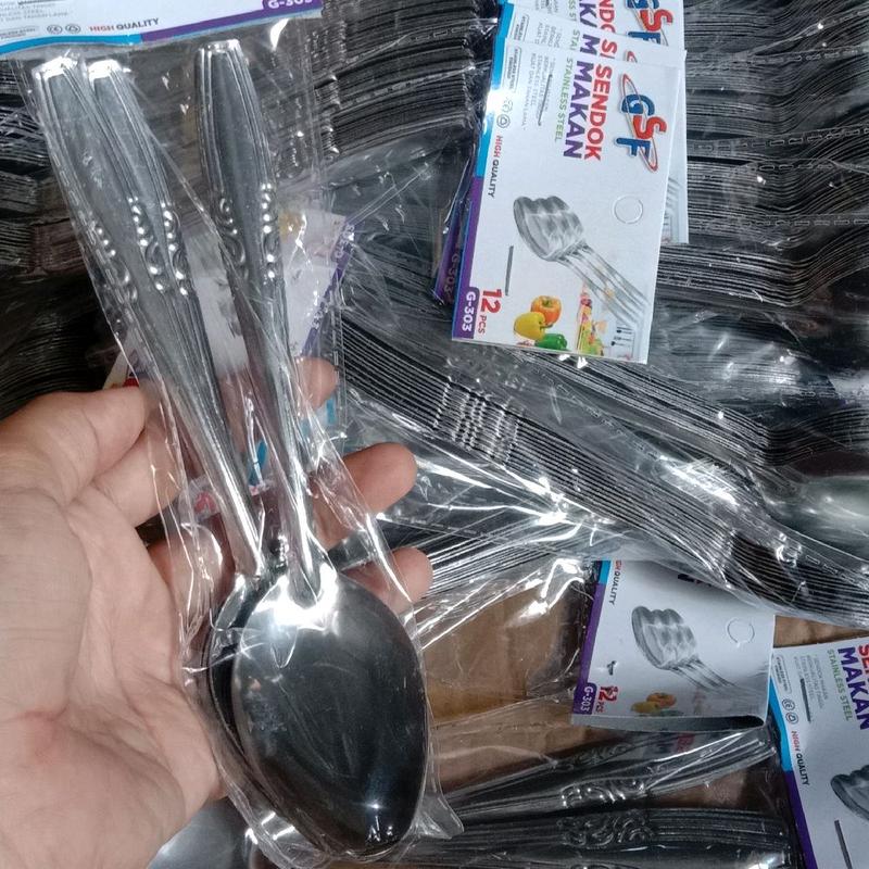 3 lusin (36biji) sendok makan stenlis/Sendok murah Stainless Kitchenware Steel 2