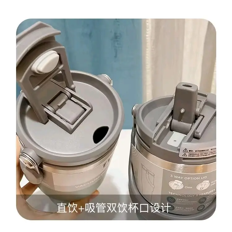 Tyeso Sedotan & Minum Langsung 2 in 1 - Tahan Panas & Dingin selama 12 Jam & 24 Jam - Vacuum 1