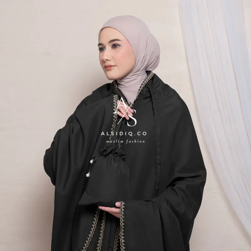 Mukena Dewasa Travelling 2in1 Zayna Resleting Pouch Mini 1