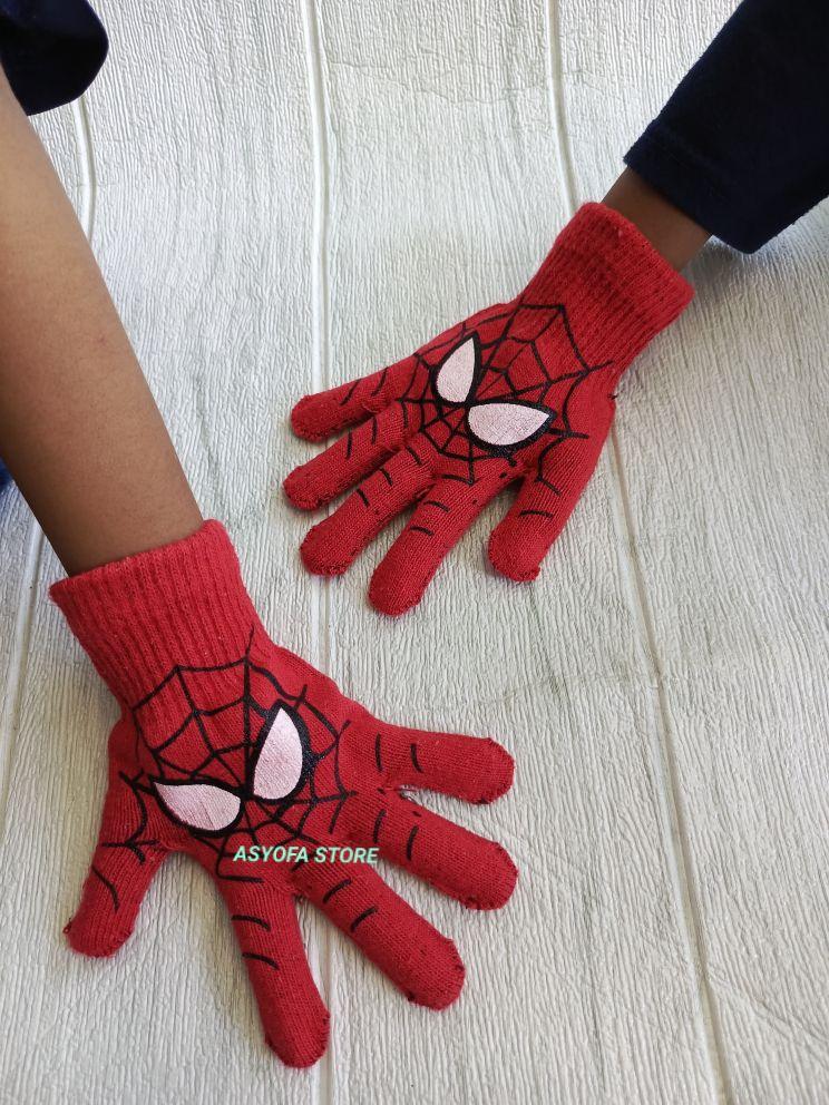 PAKET 3 PASANG -Sarung Tangan Anak -Anak Lucu-Lucu Motif Gambar karakter Cowok Dan Cewek/Sarung Tangan Anak Usia 4-8 Tahun/Sarung Tangan Anak Terbaru