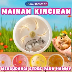 RBC MAINAN KINCIR HAMSTER AKSESORIS PERLENGKAPAN KANDANG HEWAN PELIHARAAN KECIL