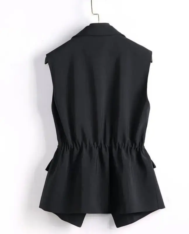 rompi blazer vest kerut pinggang korean style 4